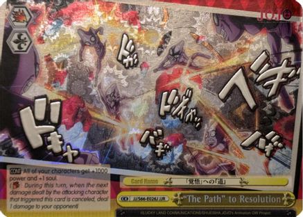 "The Path" to Resolution (JJR) (Silver Stamp) (JJ/S66-E026J JJR) - JoJo's Bizarre Adventure: Golden Wind