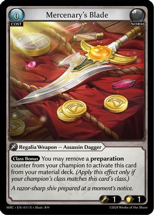 Mercenary's Blade (011) - Mercurial Heart Foil