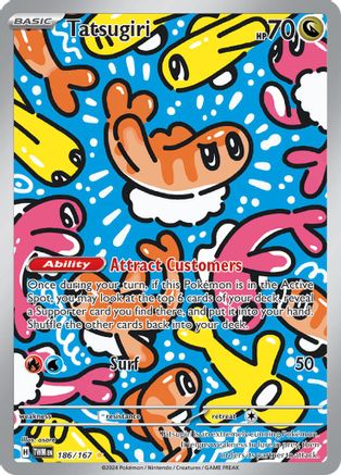 Tatsugiri 186/167 - Holofoil SV06 Twilight Masquerade - Illustration Rare