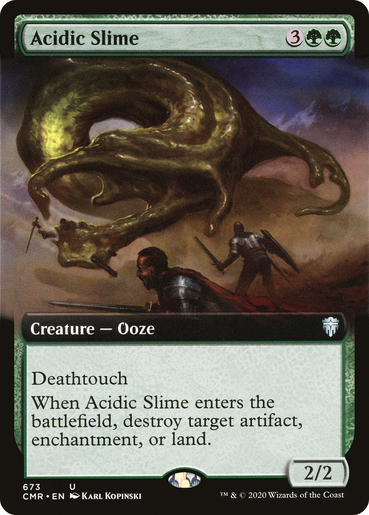 Acidic Slime (Extended Art) (CMR-673) - Commander Legends: (Extended Art) Foil