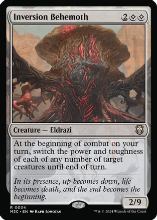 Inversion Behemoth (Ripple Foil) (M3C-034) - Modern Horizons 3 Commander Foil