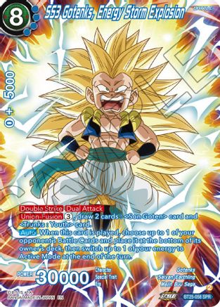 SS3 Gotenks, Energy Storm Explosion (SPR) (BT25-058) - Legend of the Dragon Balls Foil