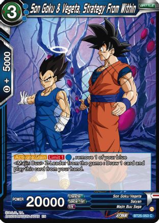 Son Goku & Vegeta, Strategy From Within (BT25-053) - Legend of the Dragon Balls