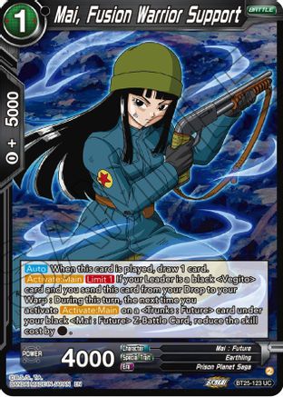 Mai, Fusion Warrior Support (BT25-123) - Legend of the Dragon Balls