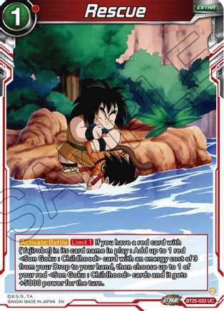 Rescue (BT25-033) - Legend of the Dragon Balls