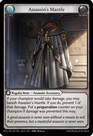 Assassin's Mantle (057) - Promotional Cards Foil