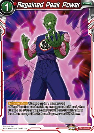 Regained Peak Power (BT25-035) - Legend of the Dragon Balls Foil