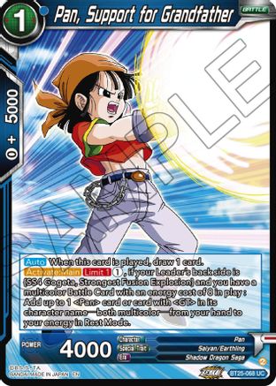 Pan, Support for Grandfather (BT25-068) - Legend of the Dragon Balls Foil