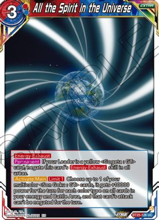 All the Spirit in the Universe (BT25-126) - Legend of the Dragon Balls