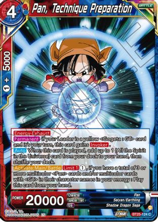Pan, Technique Preparation (BT25-124) - Legend of the Dragon Balls