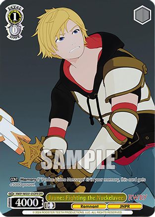Jaune: Fighting the Nuckelavee (OFR) (RWBY/WXE01-05OFR OFR) - RWBY Premium Booster