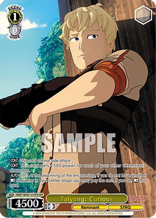Taiyang: Curious (OFR) (RWBY/WXE01-07OFR OFR) - RWBY Premium Booster