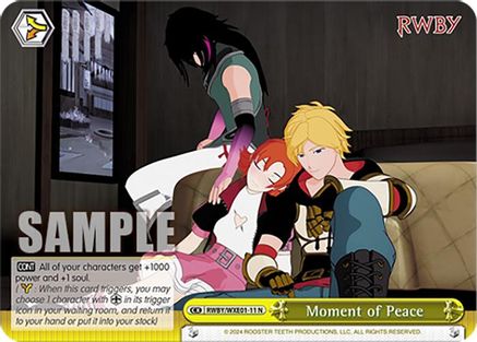 Moment of Peace (RWBY/WXE01-11 N) - RWBY Premium Booster
