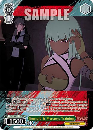 Emerald & Mercury: Training (OFR) (RWBY/WXE01-13OFR OFR) - RWBY Premium Booster