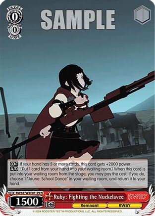 Ruby: Fighting the Nuckelavee (RWBY/WXE01-29 N) - RWBY Premium Booster