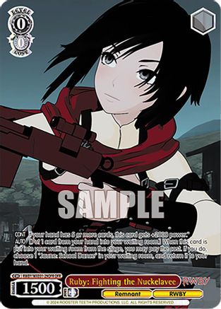 Ruby: Fighting the Nuckelavee (OFR) (RWBY/WXE01-29OFR OFR) - RWBY Premium Booster