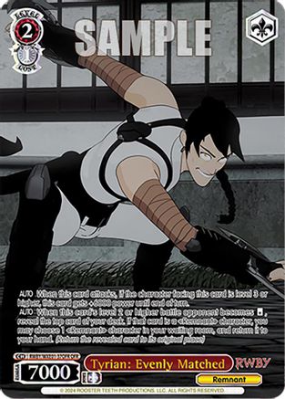 Tyrian: Evenly Matched (OFR) (RWBY/WXE01-37OFR OFR) - RWBY Premium Booster