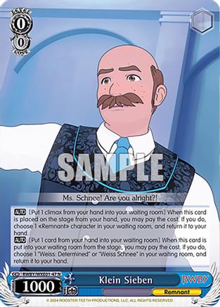 Klein Sieben (RWBY/WXE01-47 N) - RWBY Premium Booster