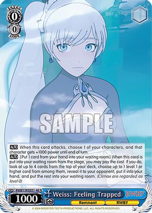 Weiss: Feeling Trapped (RWBY/WXE01-48 N) - RWBY Premium Booster