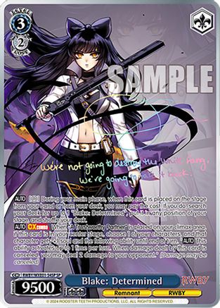 Blake: Determined (SP) (RWBY/WXE01-54SP SP) - RWBY Premium Booster
