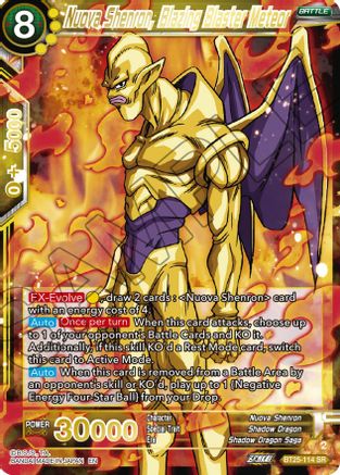 Nuova Shenron, Blazing Blaster Meteor (BT25-114 ) - Legend of the Dragon Balls Foil