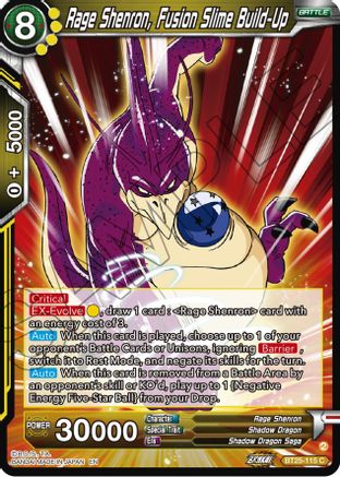 Rage Shenron, Fusion Slime Build-Up (BT25-115) - Legend of the Dragon Balls Foil
