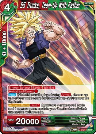 SS Trunks, Team-Up With Father (BT25-129) - Legend of the Dragon Balls Foil