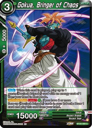 Gokua, Bringer of Chaos (BT25-089) - Legend of the Dragon Balls Foil