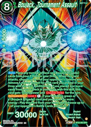 Boujack, Tournament Assault (SPR) (BT25-083) - Legend of the Dragon Balls Foil