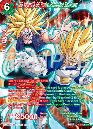 SS Vegeta & SS Trunks, Father and Son Power (SPR) (BT25-128) - Legend of the Dragon Balls Foil