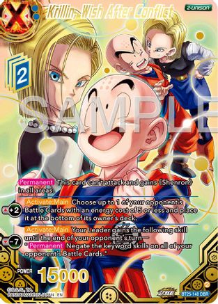 Krillin, Wish After Conflict (DBR) (BT25-140) - Legend of the Dragon Balls Foil