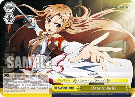Star Splash (SAO/S20-E024 RE) - Sword Art Online Chronicle Set