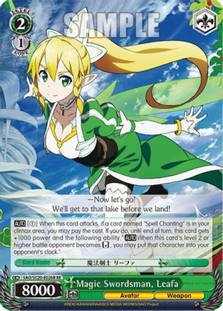 Magic Swordsman, Leafa (RRR) (SAO/S20-E026R RE) - Sword Art Online Chronicle Set