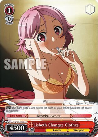 Lisbeth Changes Clothes (SAO/SC20-E052 RE) - Sword Art Online Chronicle Set