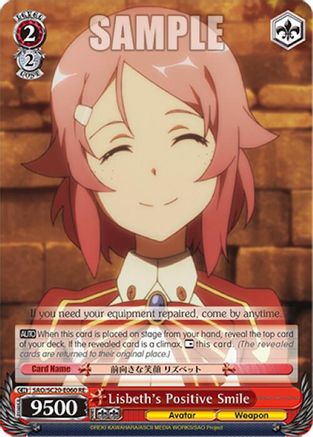 Lisbeth's Positive Smile (SAO/S20-E060 RE) - Sword Art Online Chronicle Set