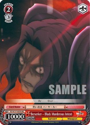 Berserker - Black Murderous Intent (FZ/SC17-E070 RE) - Fate/Zero Chronicle Set