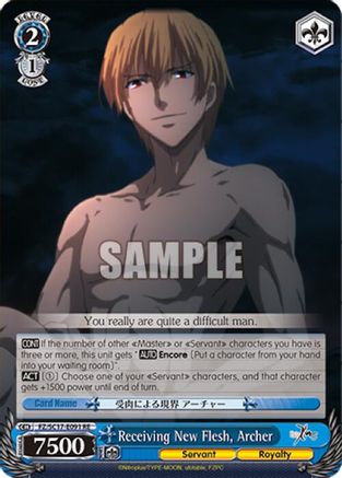 Receiving New Flesh, Archer (FZ/SC17-E091 RE) - Fate/Zero Chronicle Set