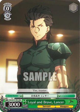 Loyal and Brave, Lancer (TD) (FZ/SC17-TE11 RE) - Fate/Zero Chronicle Set