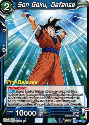 Son Goku, Defense (BT25-052) - Legend of the Dragon Balls PreRelease Cards