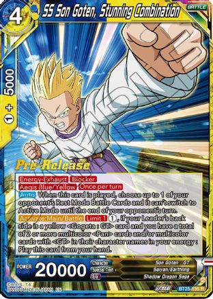 SS Son Goten, Stunning Combination (BT25-135) - Legend of the Dragon Balls PreRelease Cards Foil