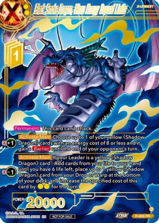 Black Smoke Dragon, Minus Energy Beyond Limits (Gold Stamped) (P-600) - Promotion Cards Foil