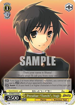 Peculiar "Torch", Yuji (SS/WE41-E10 N) - Shakugan no Shana Premium Booster