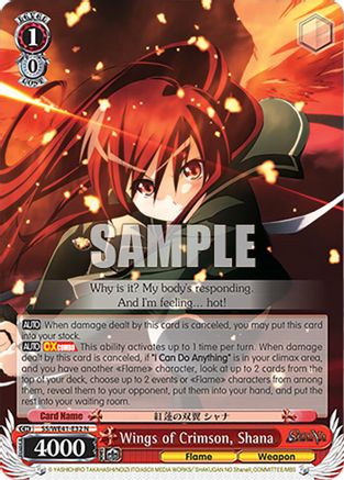 Wings of Crimson, Shana (SS/WE41-E32 N) - Shakugan no Shana Premium Booster