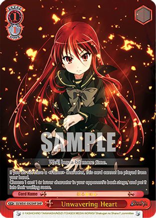 Unwavering Heart (SHP) (SS/WE41-E42SHP SHP) - Shakugan no Shana Premium Booster