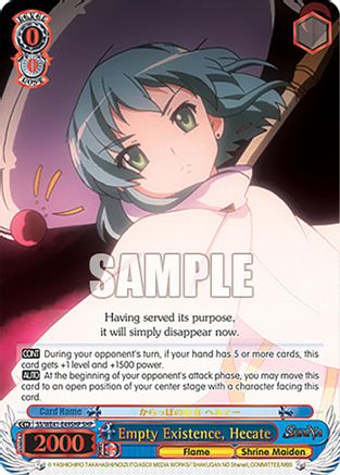 Empty Existence, Hecate (SHP) (SS/WE41-E49SHP SHP) - Shakugan no Shana Premium Booster