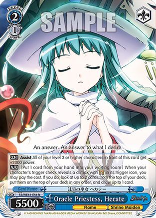 Oracle Priestess, Hecate (SS/WE41-E54 N) - Shakugan no Shana Premium Booster