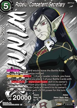 Robelu, Competent Secretary (Zenkai Series Tournament Pack Vol.8) (Winner) (P-614) - Tournament Promotion Cards Foil