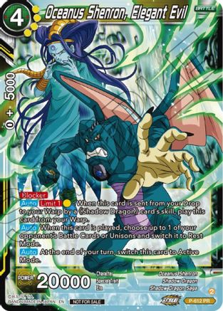 Oceanus Shenron, Elegant Evil (Zenkai Series Tournament Pack Vol.8) (P-612) - Tournament Promotion Cards