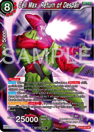 Cell Max, Return of Despair (Deluxe Pack 2024 Vol.2) (BT22-027) - Promotion Cards