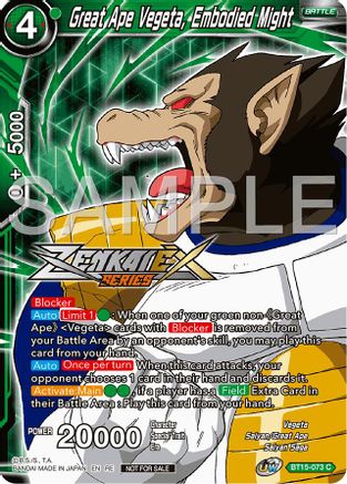 Great Ape Vegeta, Embodied Might (Event Pack 15) (BT15-073) - Promotion Cards